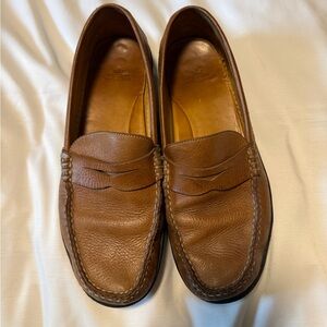 Peter Millar Loafers Mens 10.5 Brown Leather Slip On Driving Moccasin